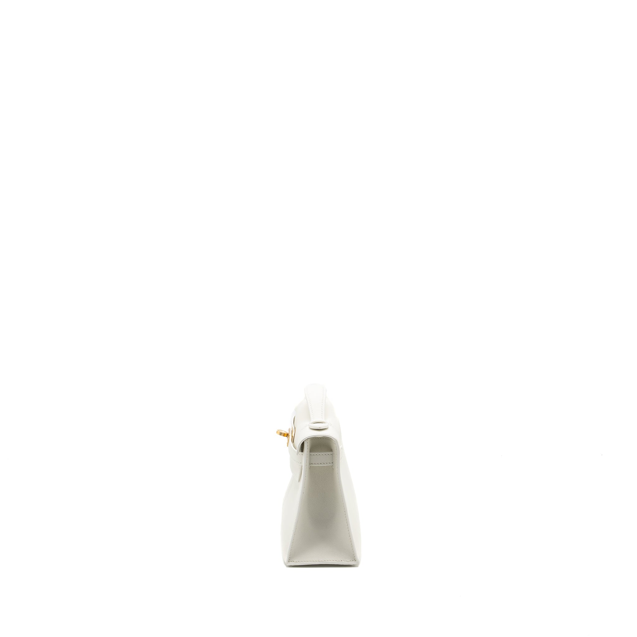 HERMES KELLY POCHETTE SWIFT 01 BLANC GHW - Image 4