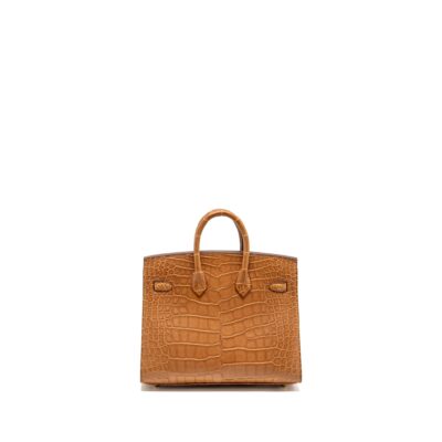 Alternative view of HERMES BIRKIN 20 ALLIGATOR MISSISSIPPIENSIS MAT GOLD GHW