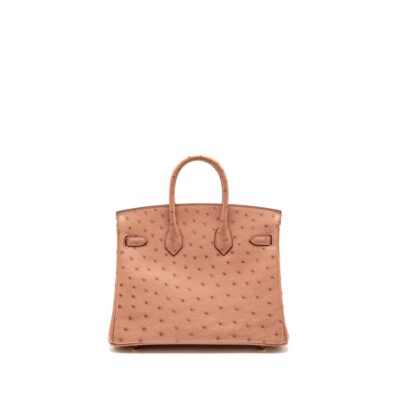 Alternative view of HERMES BIRKIN 25 OSTRICH 94 TERRE CUTIE GHW