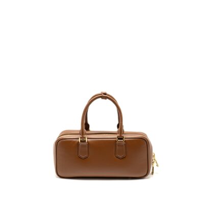 Alternative view of MIU MIU COGNAC ARCADIE LEATHER BAG BROWN GHW