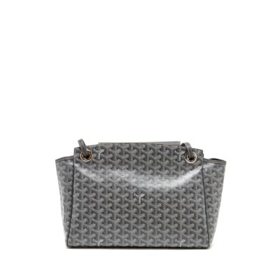 Alternative view of GOYARD ROUETTE SOUPLE PM BAG GOYARDLINE CANVAS / CALFSKIN GREY SHW