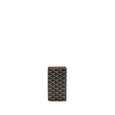 GOYARD PORTEFEUILLE ST LAMBERT LONG WALLET WITH PHONE HOLDER GOYARDLINE CANVAS / LEATHER BROWN