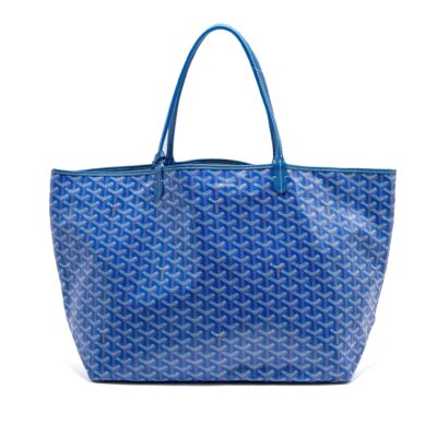 Alternative view of GOYARD SAINT LOUIS GM TOTE BAG GOYARDINE CANVAS/CALFSKIN LEATHER BLUE SHW
