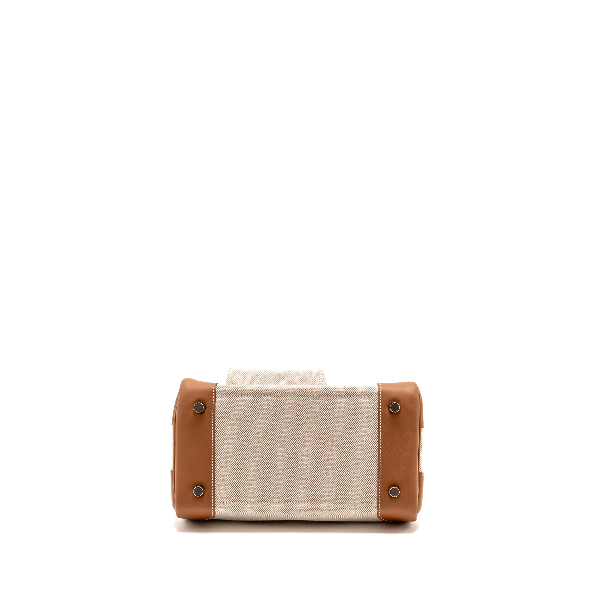 HERMES BIRKIN 25 CARGO TOILE H/SWIFT ECRU-BEIGE/GOLD SHW - Image 6