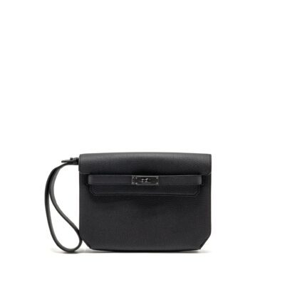 HERMES POCHETTE KELLY DEPECHES 25 TOGO SO BLACK