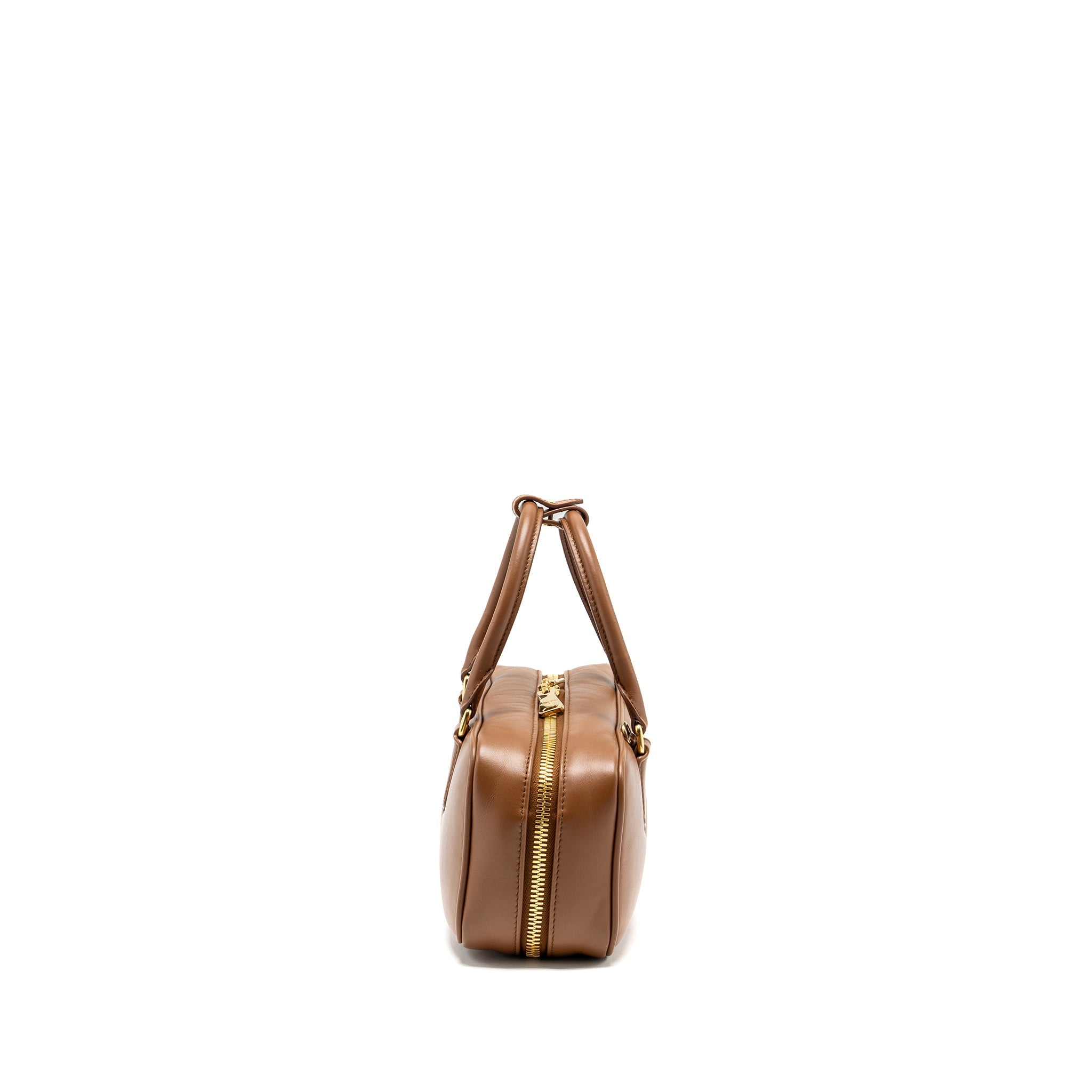 MIU MIU COGNAC ARCADIE LEATHER BAG GHW - Image 3