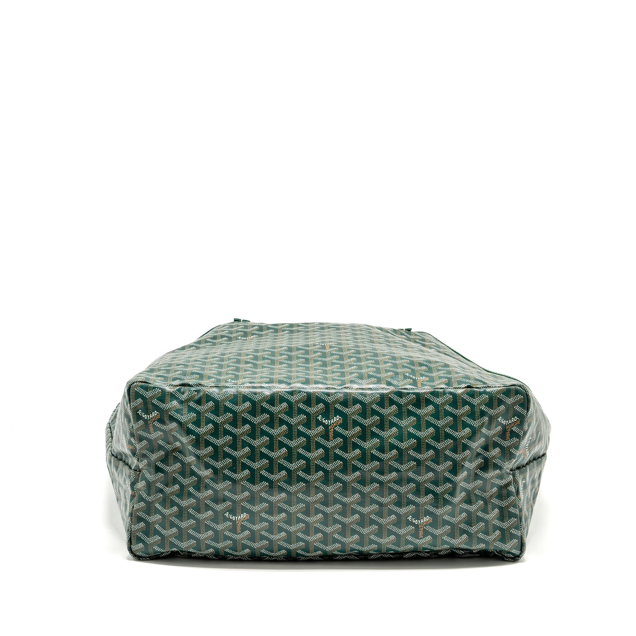 GOYARD SAINT LOUIS GM TOTE BAG CANVAS / CALFSKIN GREEN SHW - Image 5
