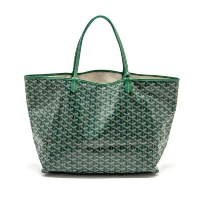 Alternative view of GOYARD SAINT LOUIS GM TOTE BAG CANVAS / CALFSKIN GREEN SHW