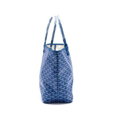 Alternative view of GOYARD SAINT LOUIS PM TOTE BAG CANVAS BLUE SHW