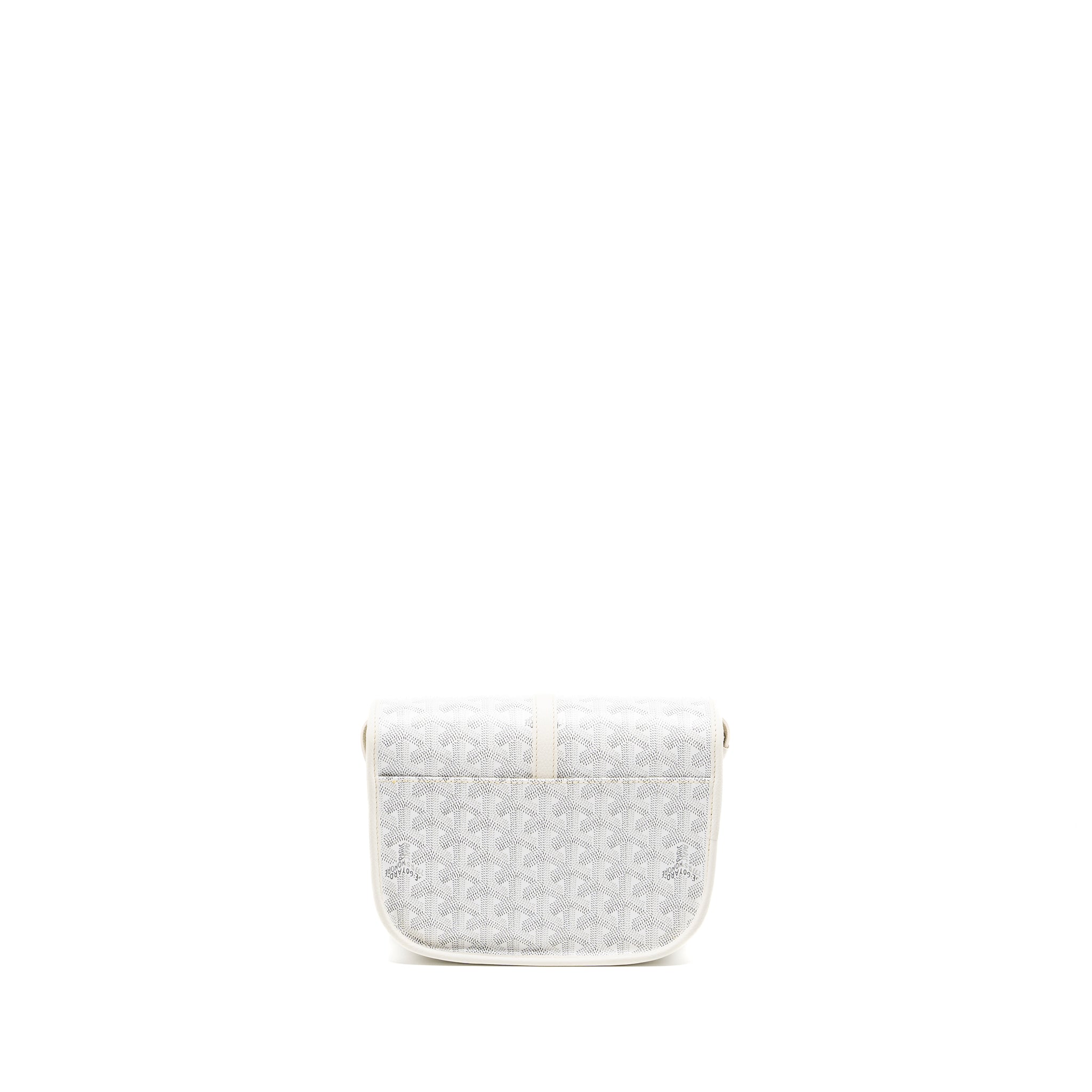 GOYARD BELVEDERE PM MESSANGER BAG GOYARDLINE CANVAS WHITE SHW - Image 2