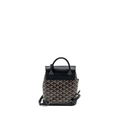Alternative view of GOYARD MINI ALPIN BACKPACK GOYRADLINE CANVAS / LEATHER BLACK SHW