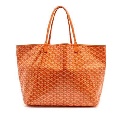 Alternative view of GOYARD SAINT LOUIS GM TOTE BAG GOYARDINE CANVAS ORANGE SHW