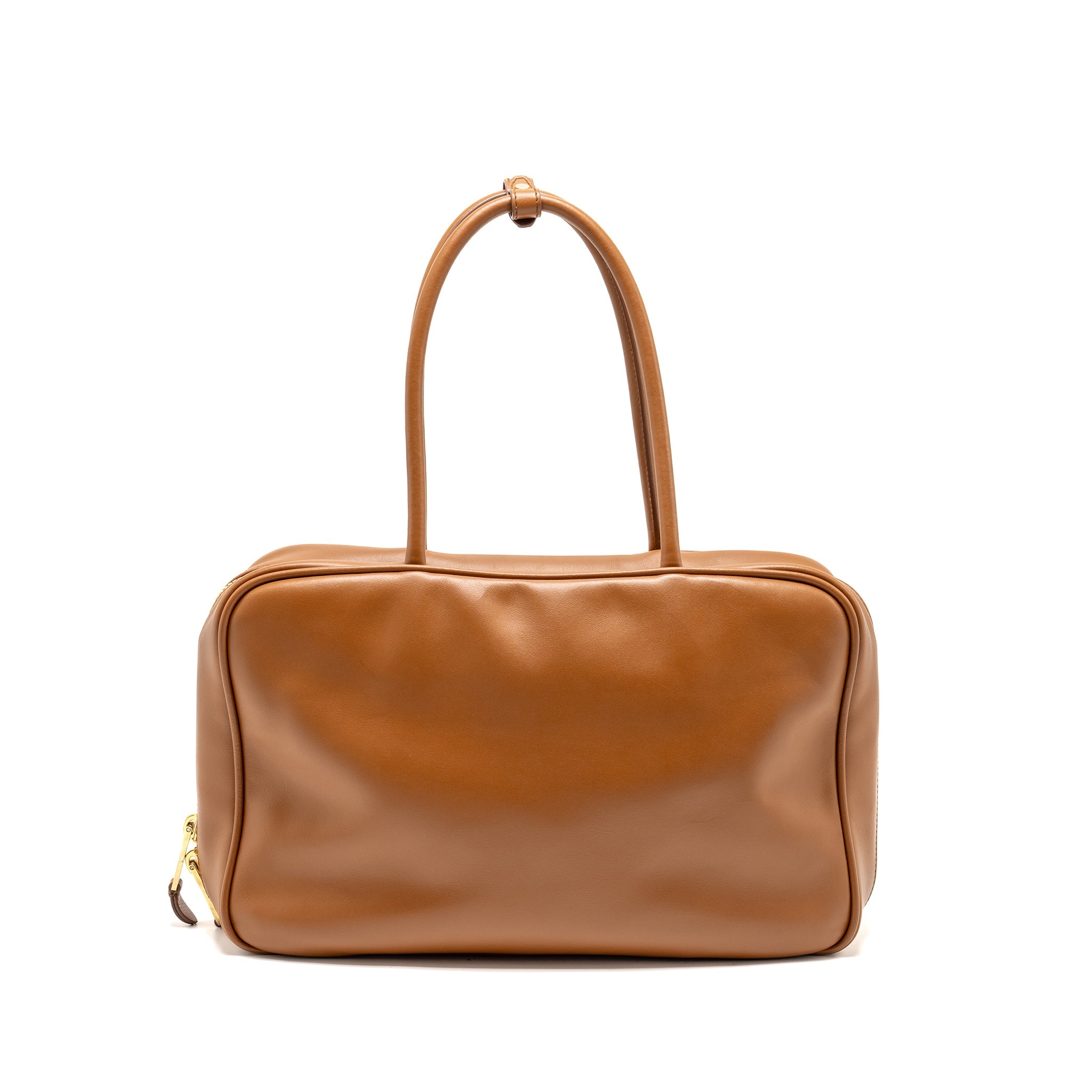 MIU MIU LARGE BEAU BAG CALFSKIN COGNAC GHW - Image 2