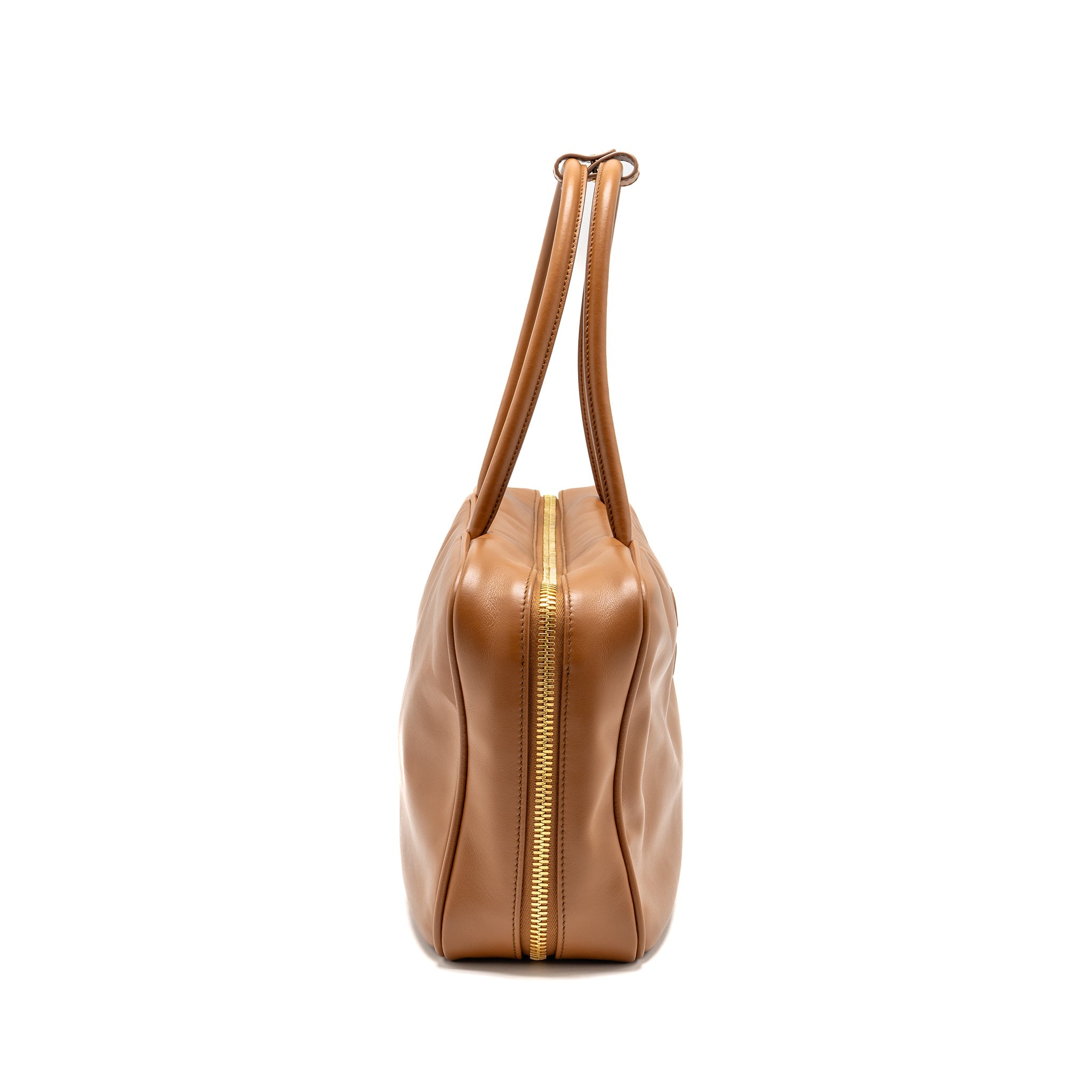 MIU MIU LARGE BEAU BAG CALFSKIN COGNAC GHW - Image 4