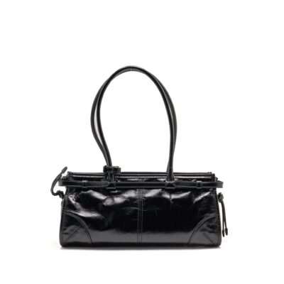 Alternative view of PRADA BONNIE MEDIUM LEATHER HANDBAG CALFSKIN BLACK GHW