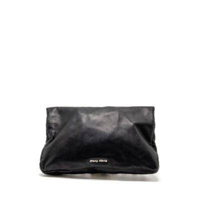 Alternative view of MIU MIU LARGE FLAP SHOULDER BAG LAMBSKIN BLACK SHW
