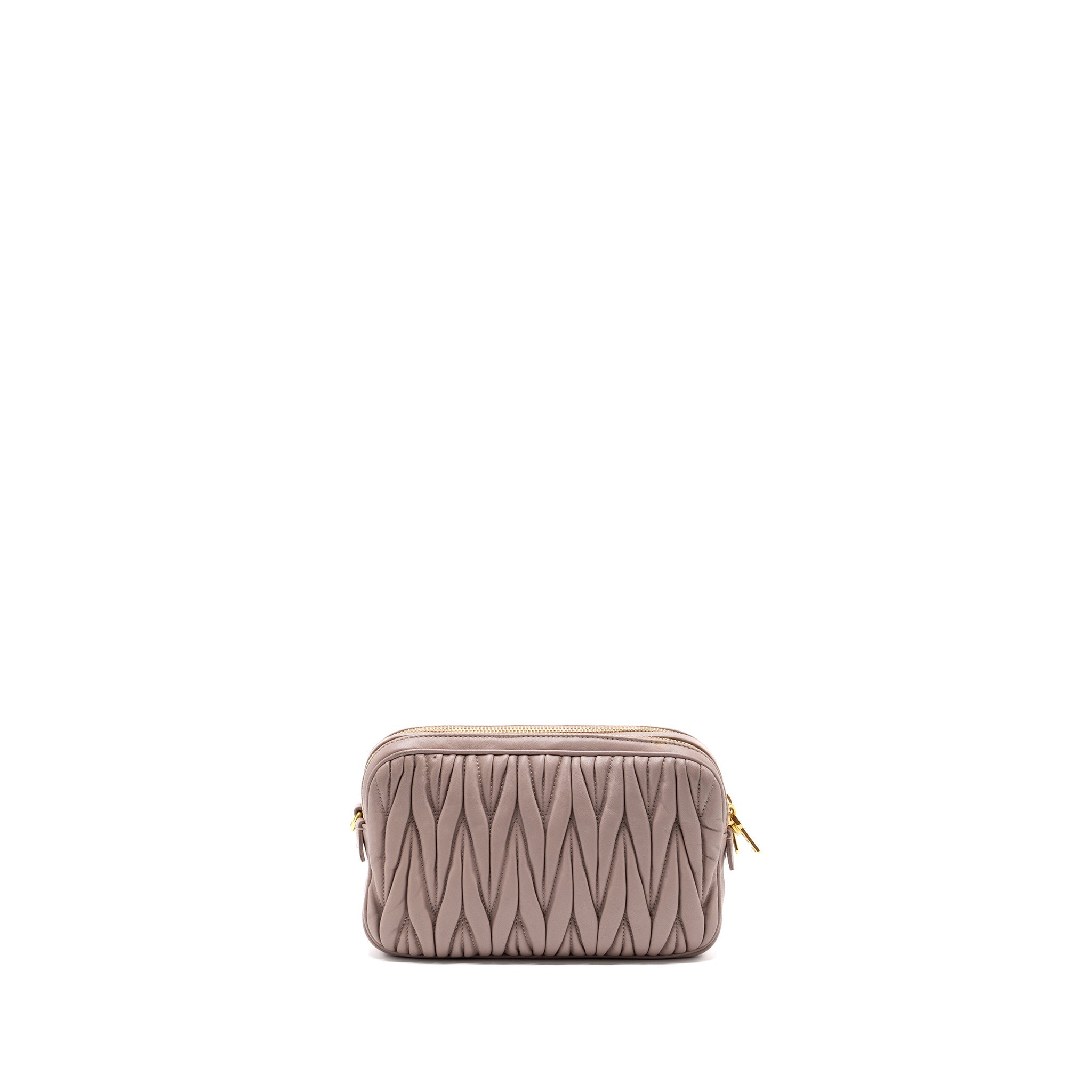 MIU MIU CAMERA CROSSBODY BAG NAPPA DUSTY PINK GHW - Image 2