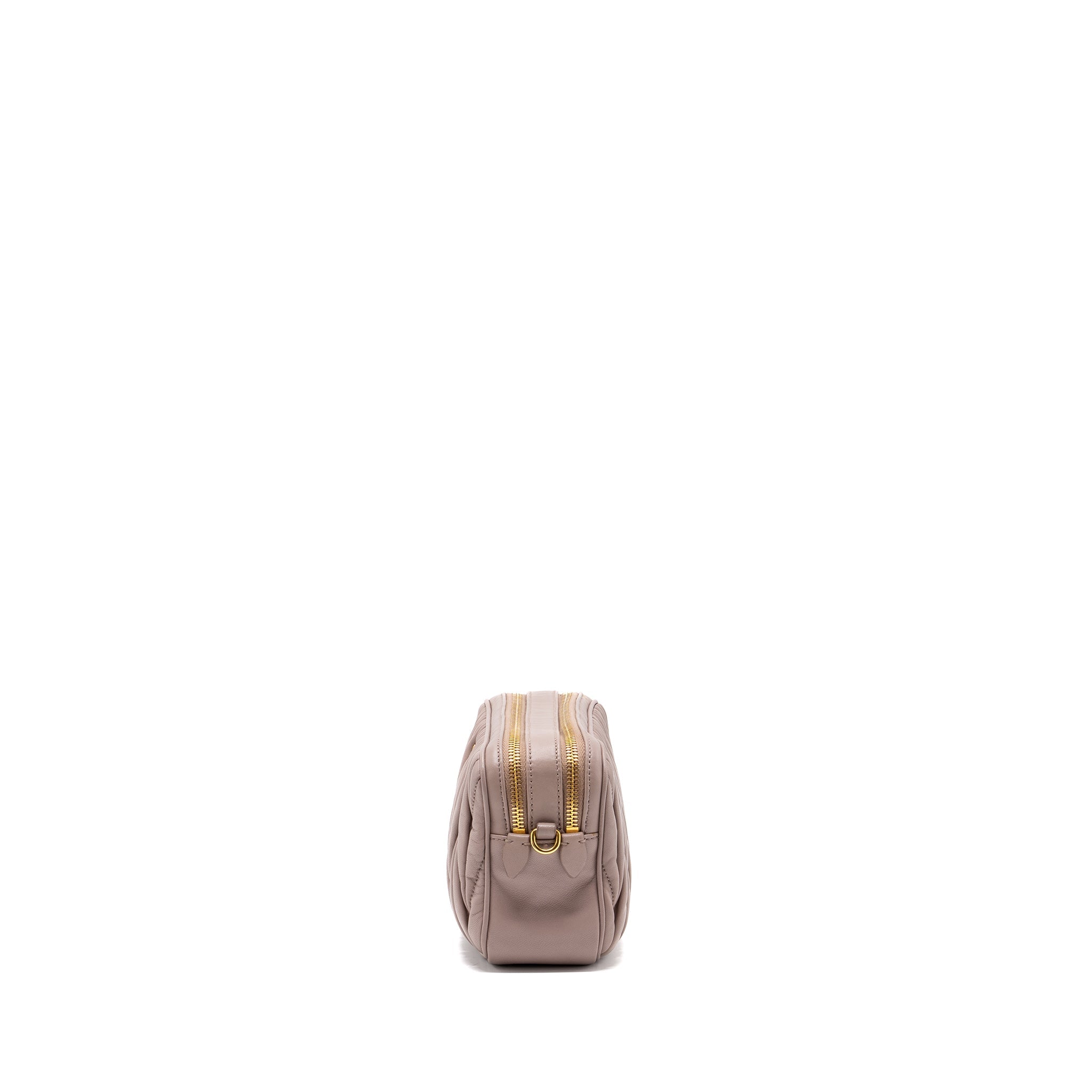 MIU MIU CAMERA CROSSBODY BAG NAPPA DUSTY PINK GHW - Image 4