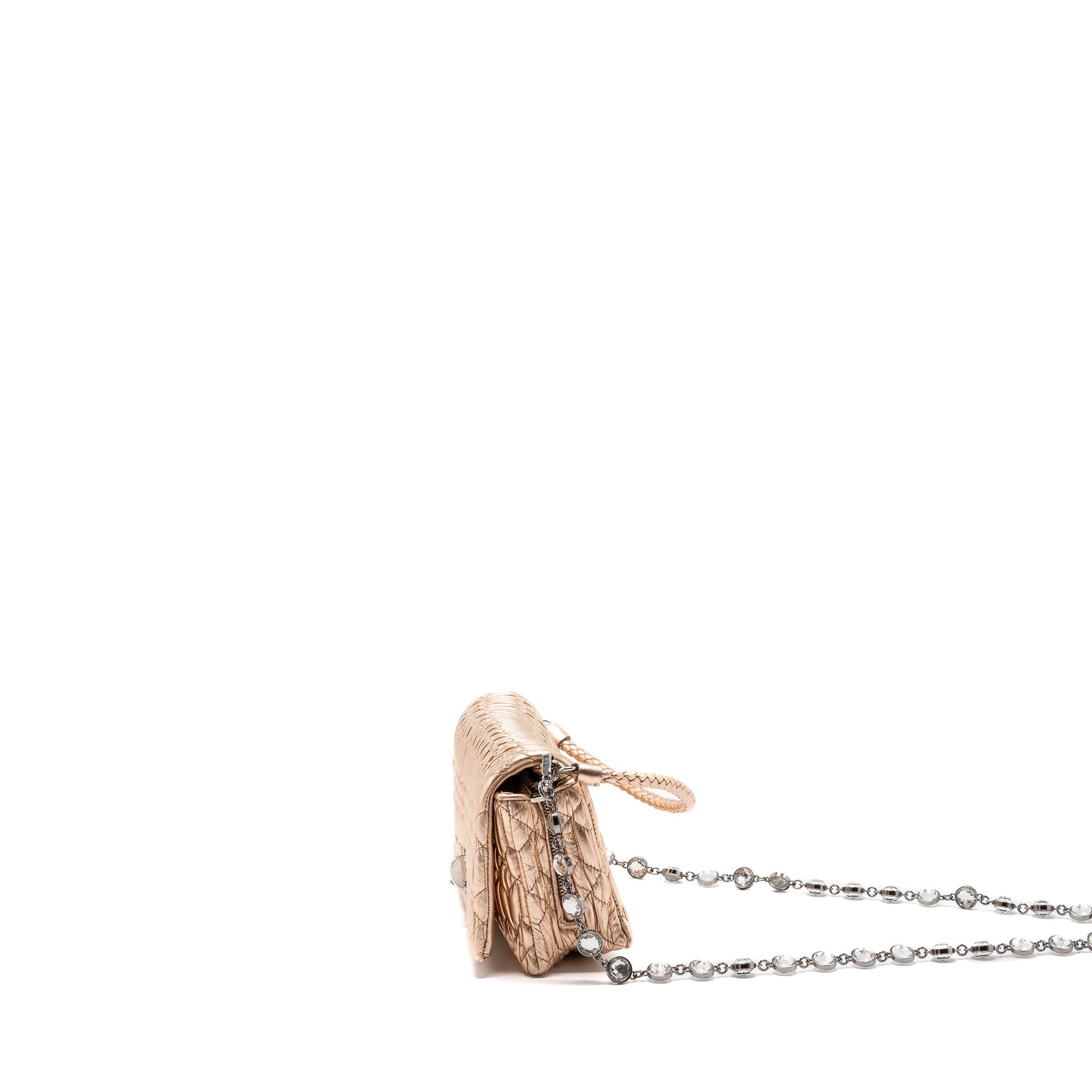 MIU MIU CRYSTAL SHOULDER BAG NAPPA CIPRIA LAME SHW - Image 4