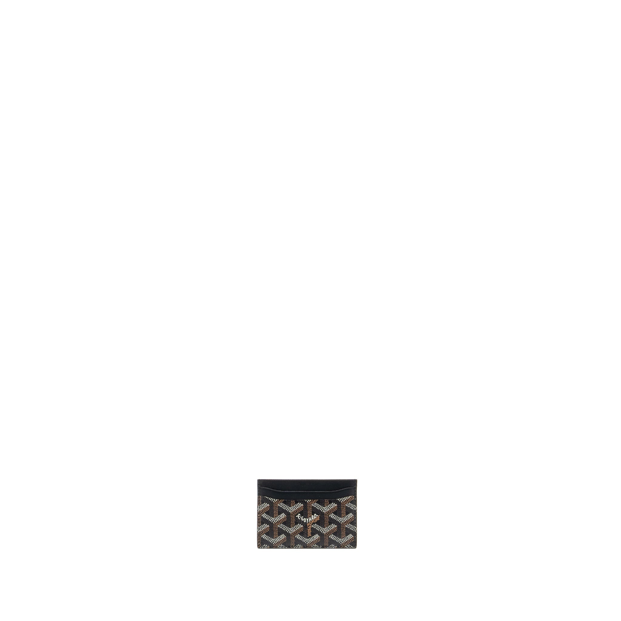 GOYARD SAINT-SULPICE CARD WALLET GOYARDINE CANVAS BLACK - Image 2