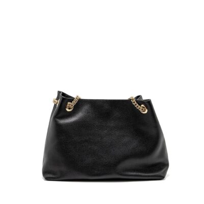 Alternative view of GUCCI INTERLOCKING G SOHO TOTE BAG CALFSKIN BLACK GHW