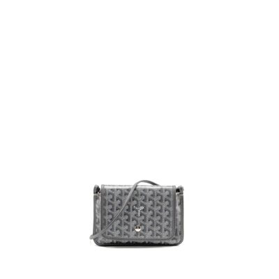 GOYARD PLUMET POCHETTE POCKET WALLET GOYARDLINE CANVAS GREY SHW