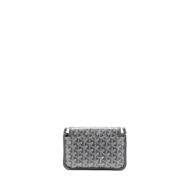 Alternative view of GOYARD PLUMET POCHETTE POCKET WALLET GOYARDLINE CANVAS GREY SHW