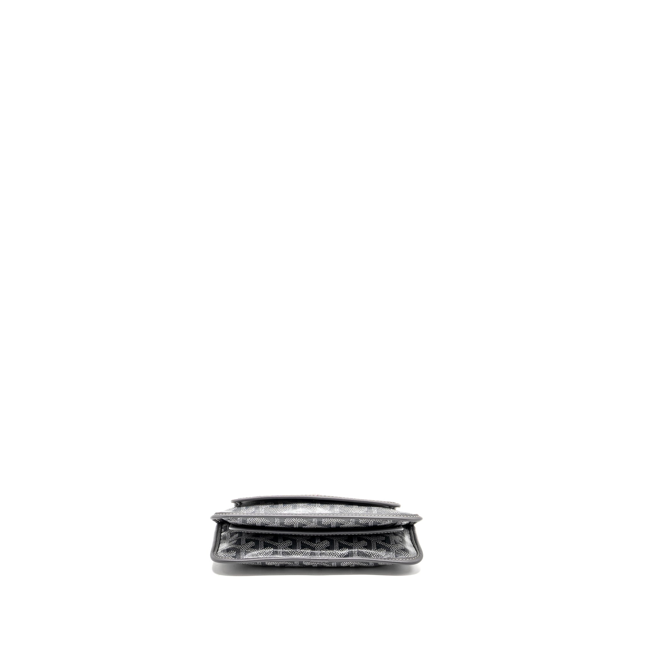 GOYARD PLUMET POCHETTE POCKET WALLET GOYARDLINE CANVAS GREY SHW - Image 5