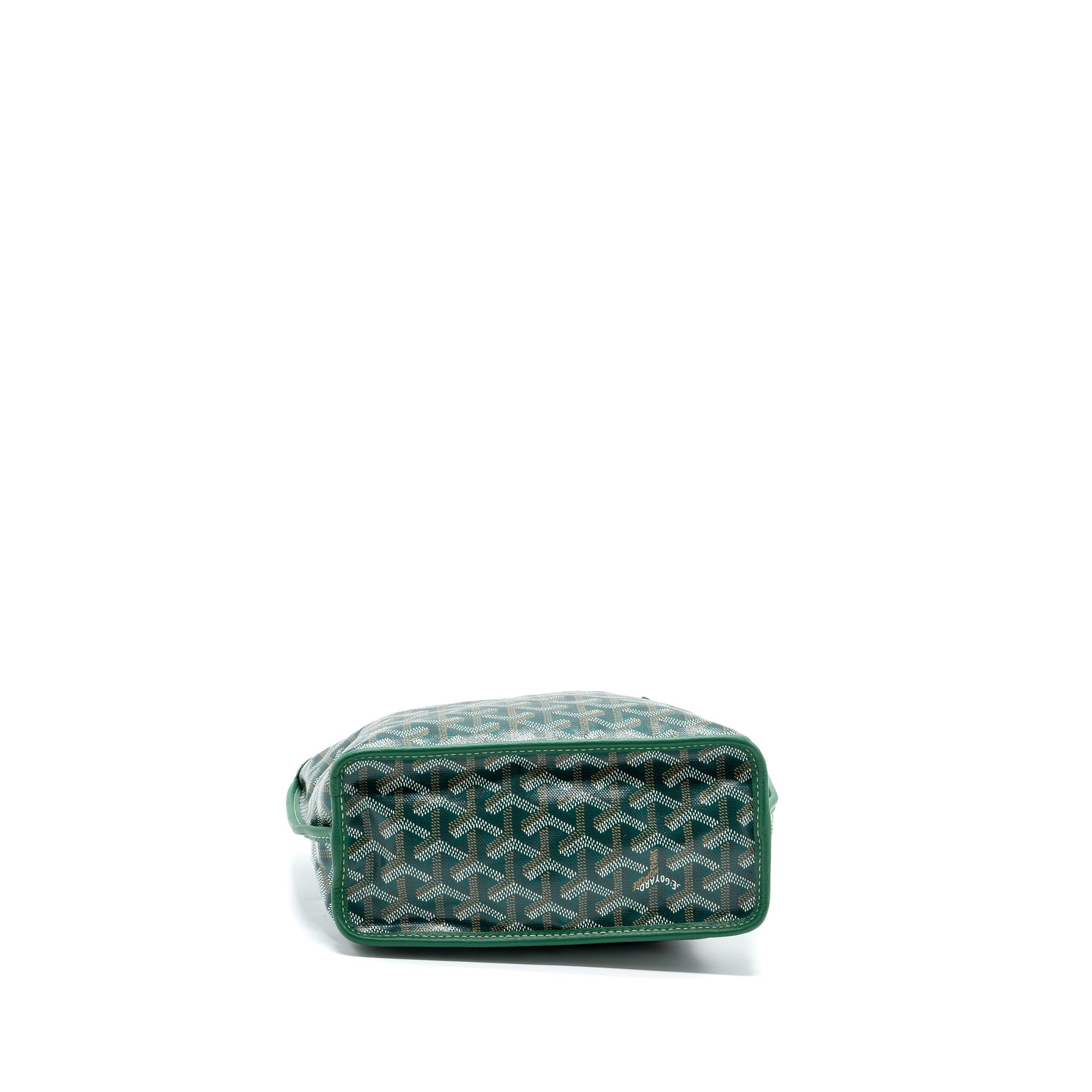 GOYARD ANJOU MINI BAG CANVAS/CALFSKIN GREEN SHW - Image 5