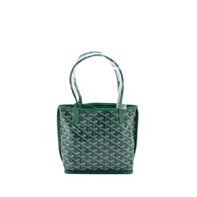 Alternative view of GOYARD ANJOU MINI BAG CANVAS/CALFSKIN GREEN SHW