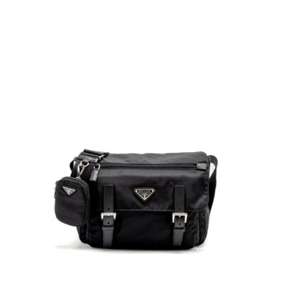 PRADA MESSENGER BAG RE-NYLON BLACK SHW