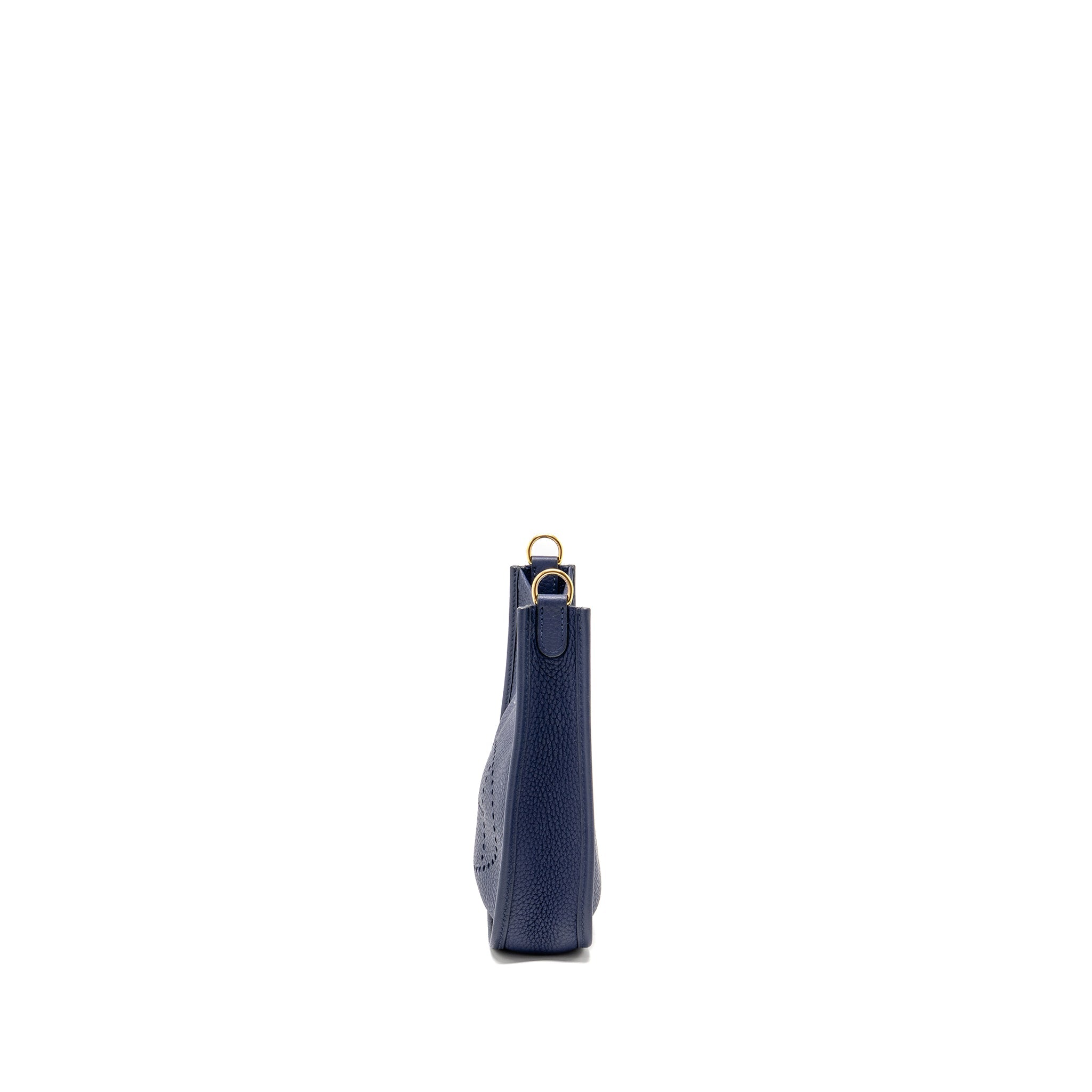 HERMES MINI EVELYNE CLEMENCE BLUE GHW - Image 4