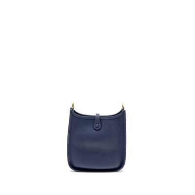 Alternative view of HERMES MINI EVELYNE CLEMENCE BLUE GHW