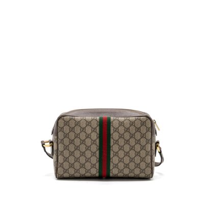 Alternative view of GUCCI OPHIDIA GG SUPREME ZIP CROSSBODY BAG CANVAS / LEATHER GHW
