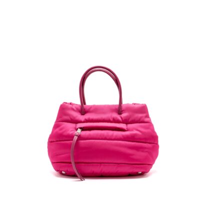 Alternative view of PRADA TOTE BAG NYLON / LEATHER PINK SHW