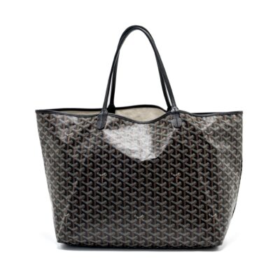 Alternative view of GOYARD SAINT LOUIS GM TOTE BAG GOYARDLINE CANVAS BLACK SHW