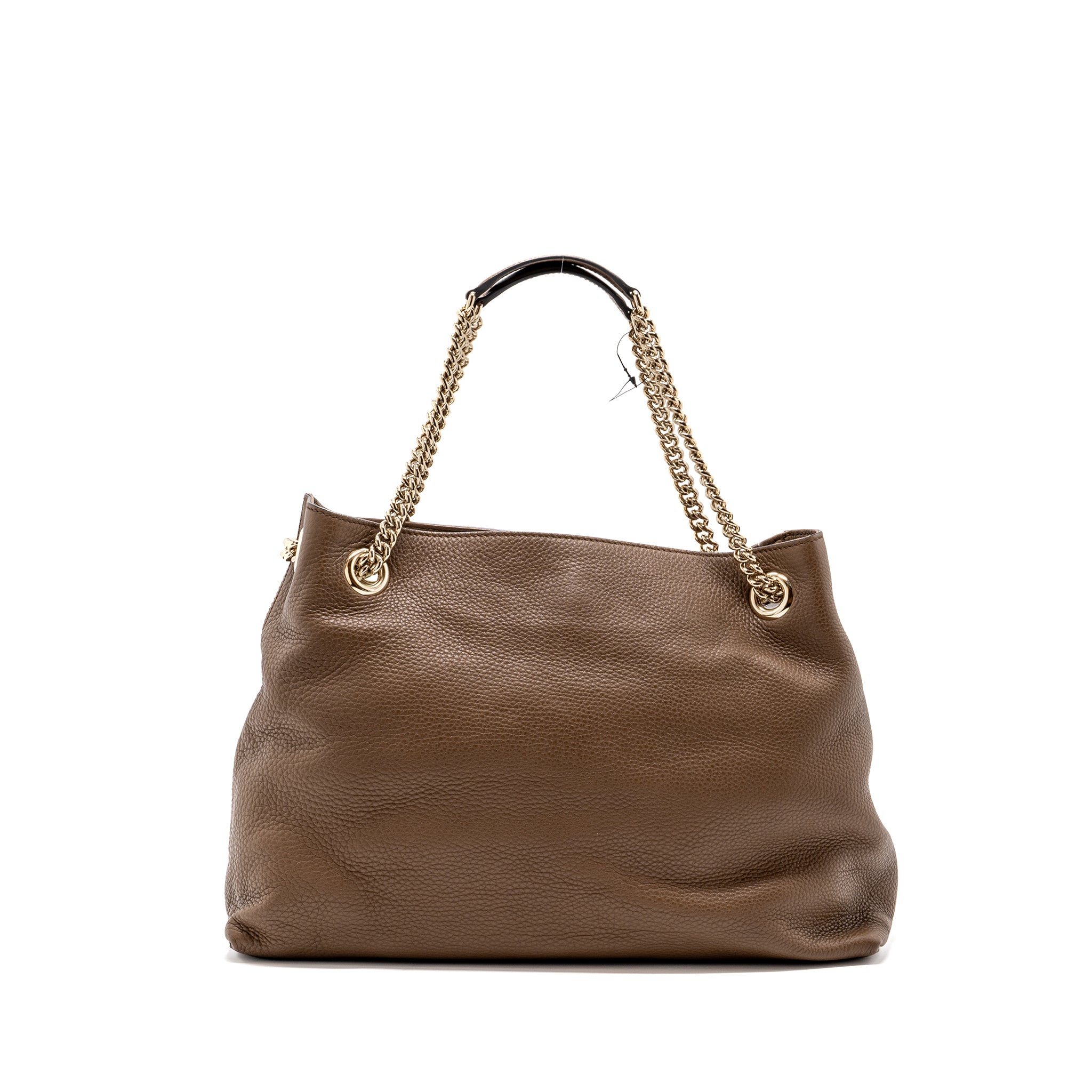 GUCCI DISCO TOTE BAG CALFSKIN BROWN LGHW - Image 2