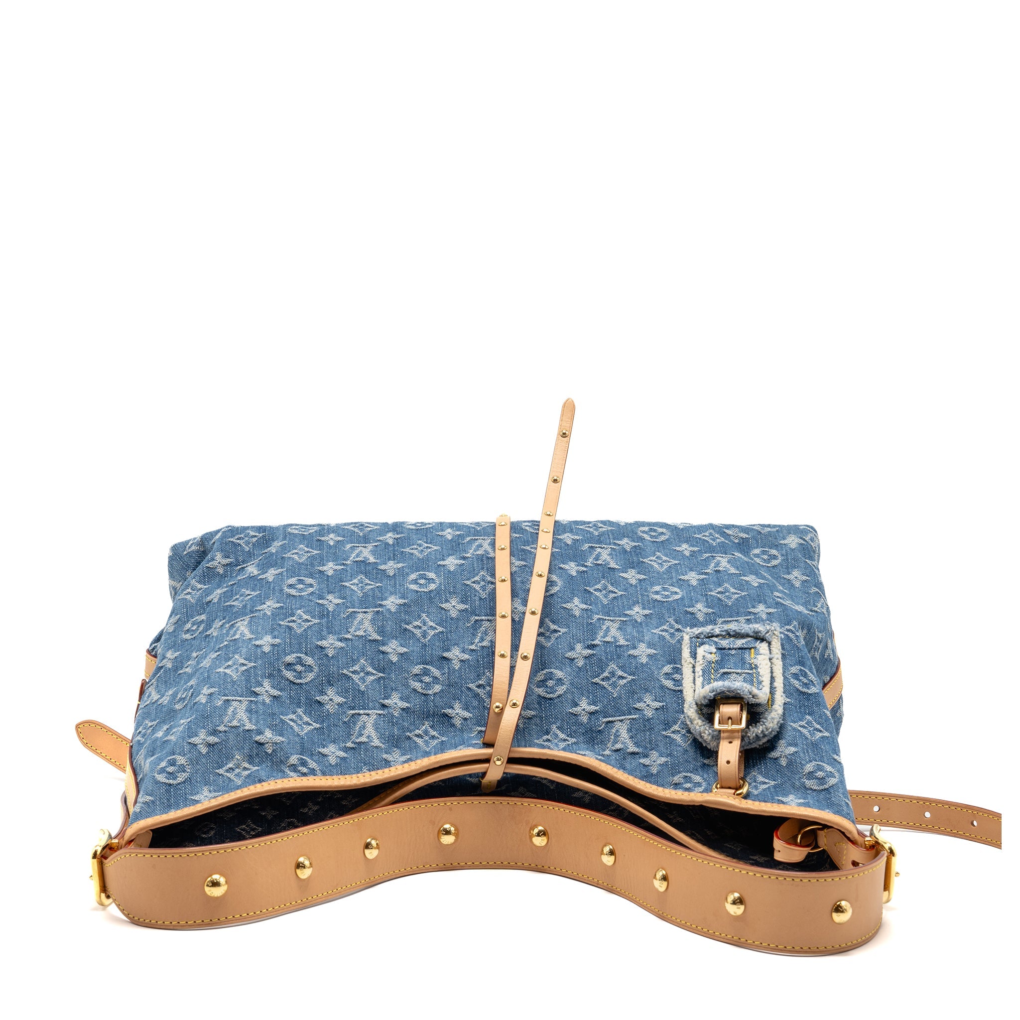 LOUIS VUITTON CARRYALL MM MONOGRAM DENIM BLUE GHW - Image 5