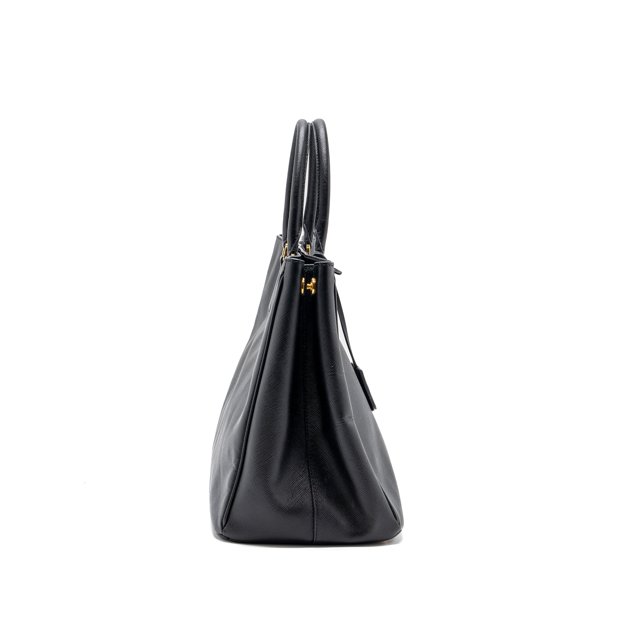 PRADA LARGE TOTE BAG SAFFIANO CALFSKIN BLACK GHW - Image 3