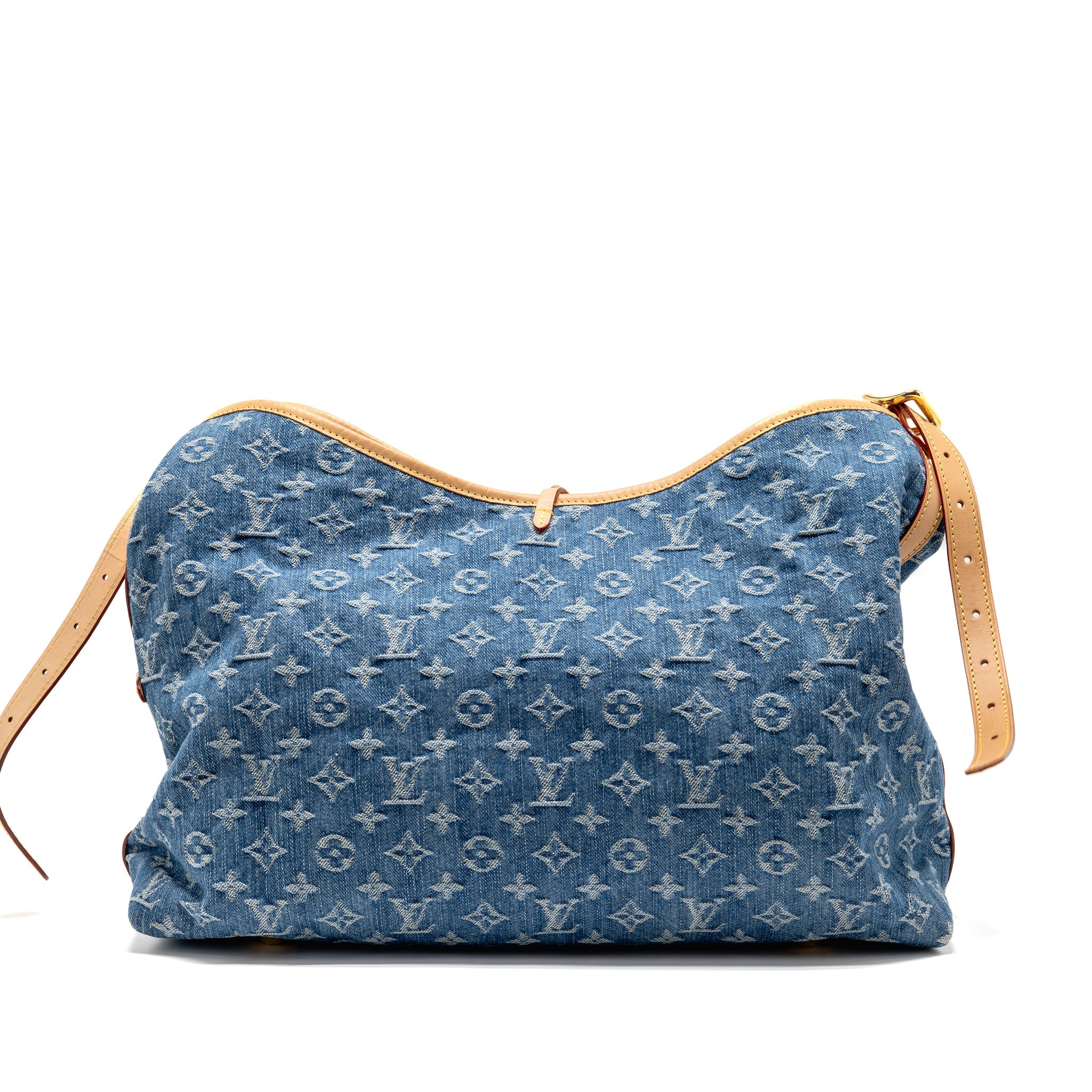 LOUIS VUITTON CARRYALL MM MONOGRAM DENIM BLUE GHW - Image 2