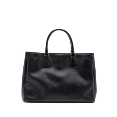 Alternative view of PRADA LARGE TOTE BAG SAFFIANO CALFSKIN BLACK GHW