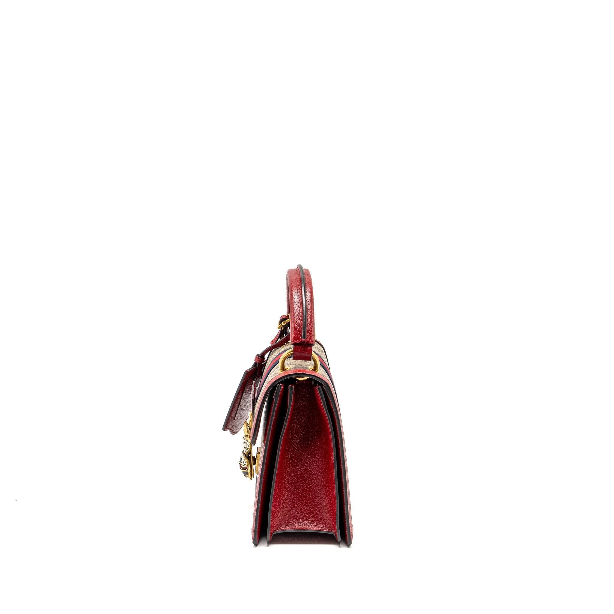 GUCCI QUEEN MARGARET TOP HANDLE BAG GG SUPREME CANVAS RED/ MULTICOLOUR GHW - Image 4