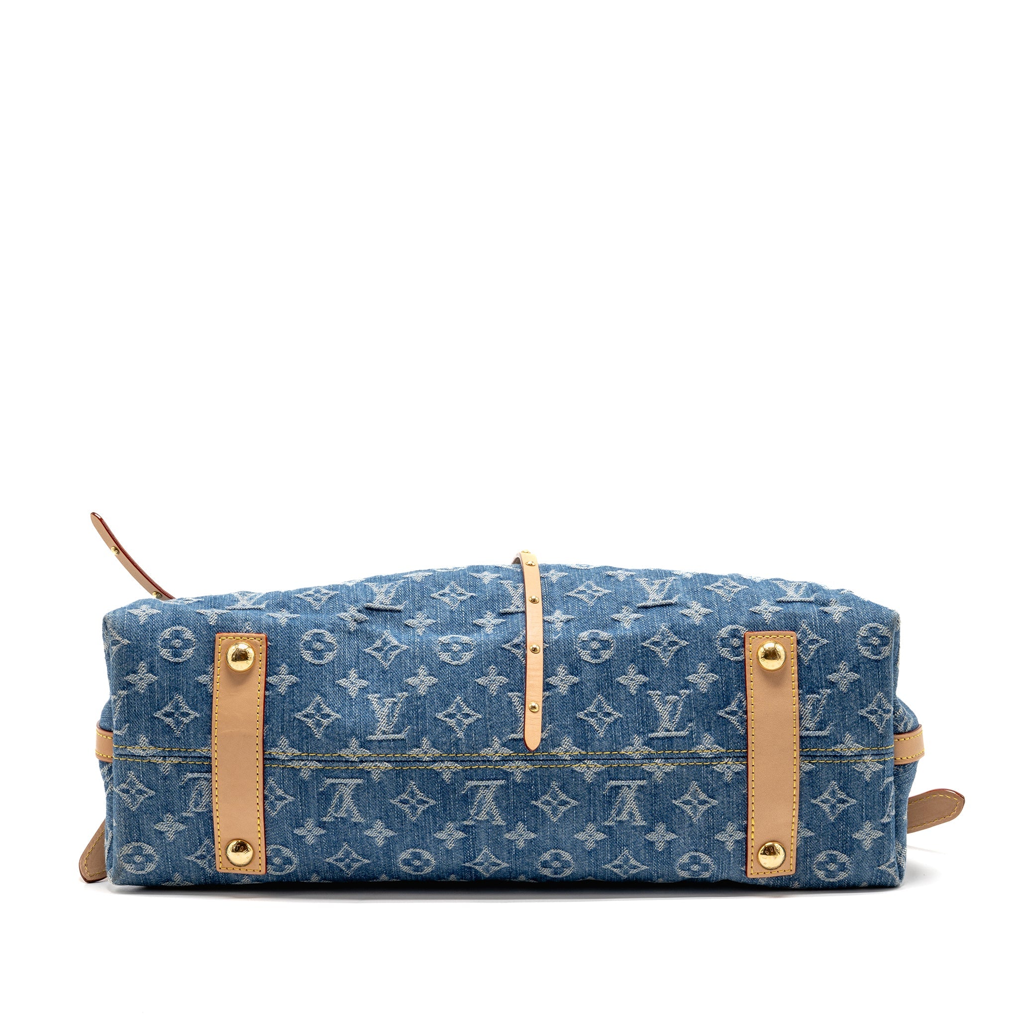 LOUIS VUITTON CARRYALL MM MONOGRAM DENIM BLUE GHW - Image 6