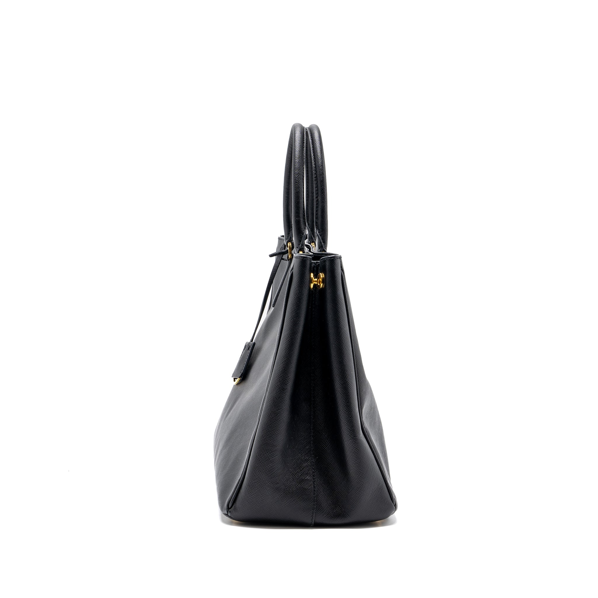 PRADA LARGE TOTE BAG SAFFIANO CALFSKIN BLACK GHW - Image 4