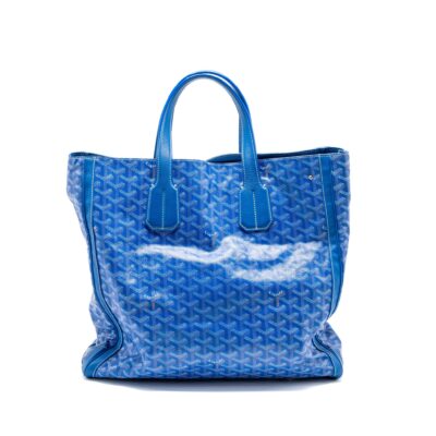 Alternative view of GOYARD VOLTAIRE SMILE TOTE GOYARDINE CANVAS /CALFSKIN BLUE/MULTICOLOUR SHW