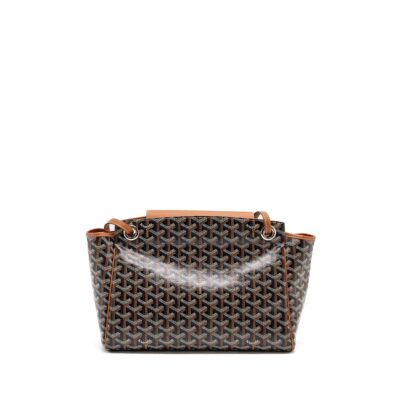 Alternative view of GOYARD ROUETTE TOTE BAG GOYARDINE CANVAS / CALFSKIN BROWN SHW