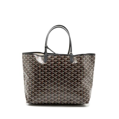 Alternative view of GOYARD SAINT LOUIS PM TOTE BAG GOYARDINE CANVAS BLACK/MULTICOLOUR