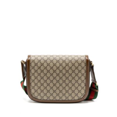 Alternative view of GUCCI HORSEBIT 1955 SHOULDER BAG GG SUPREME CANVAS BEIGE/EBONY GHW