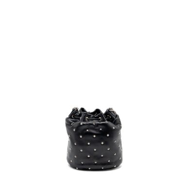 Alternative view of MIU MIU SMALL BUCKET BAG STUDDED NAPPA LAMBSKIN BLACK SHW