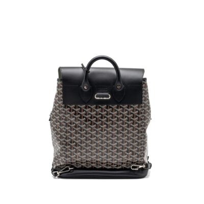 Alternative view of GOYARD ALPIN BACKPACK GOYARDINE CANVAS BLACK SHW